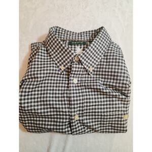 Orvis Shirt Mens XL Black Check Long Sleeve Gorpcore Camping Hiking